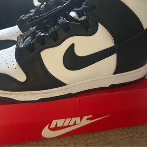 Nike Black and White High-Top Sneakers